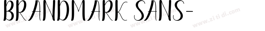 BRANDMARK SANS字体转换